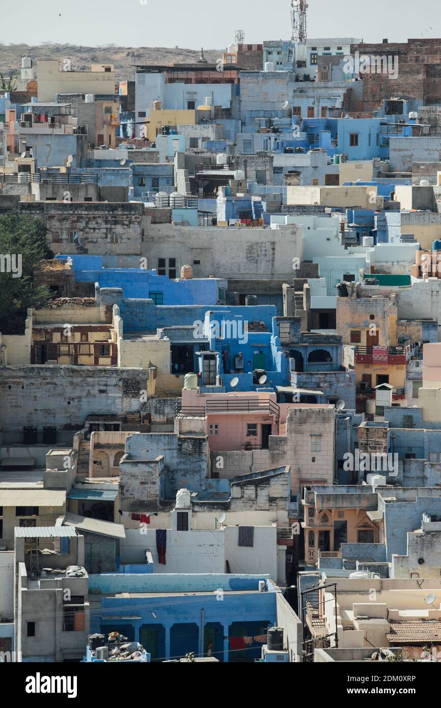 High Angle View Of Townscape Against Sky Stock Photo