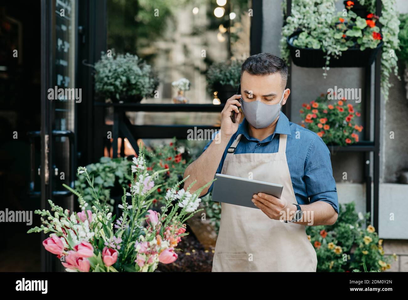 Take order, flower shop service and new normal during covid19 lockdown