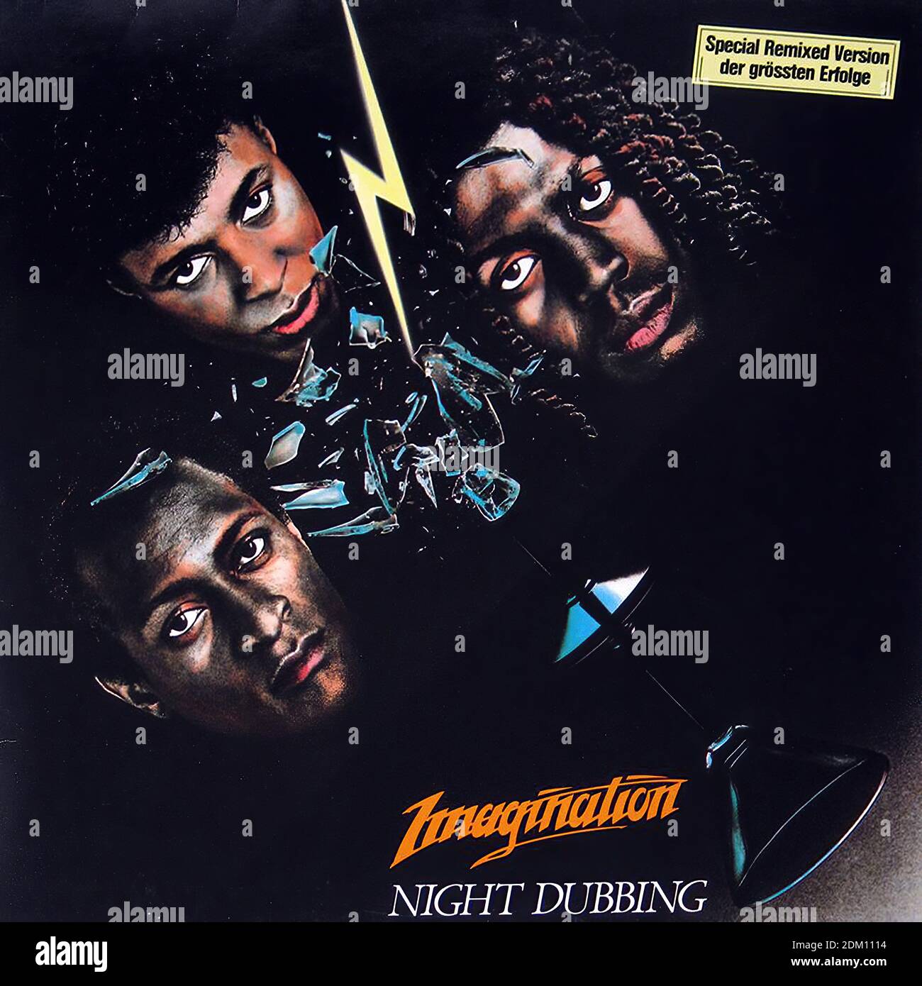 Imagination Night Dubbing Remix Rare Germany  - Vintage Vinyl Record Cover01 Stock Photo