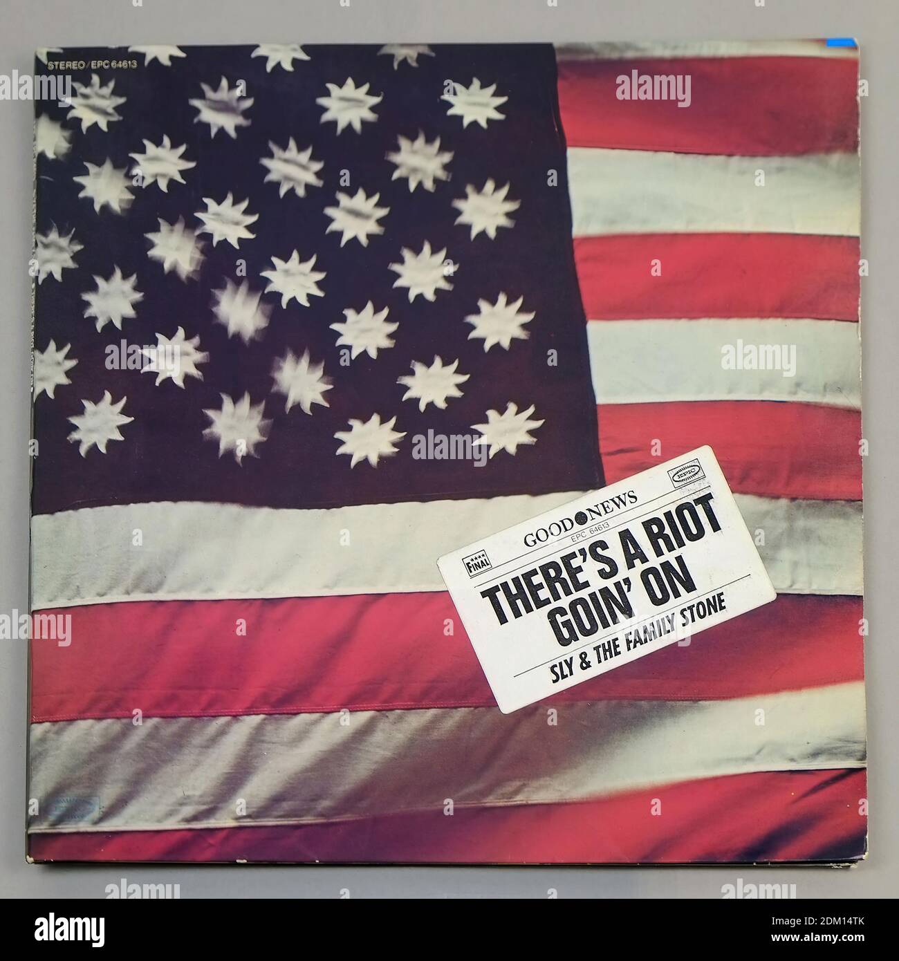 Sly & The Family Stone – There's A Riot Goin' On FOC 06 - Vintage Vinyl Record Cover Stock Photo