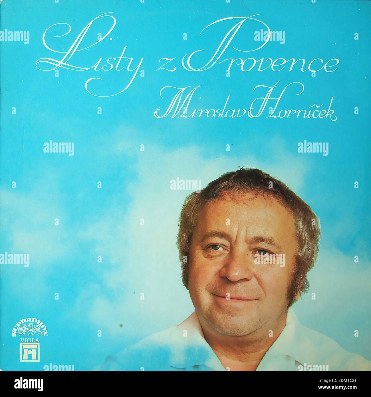 Miroslav Hornicek - Listy z Provence, Supraphon 2 18 0409, 1974 - Vintage vinyl album cover Stock Photo