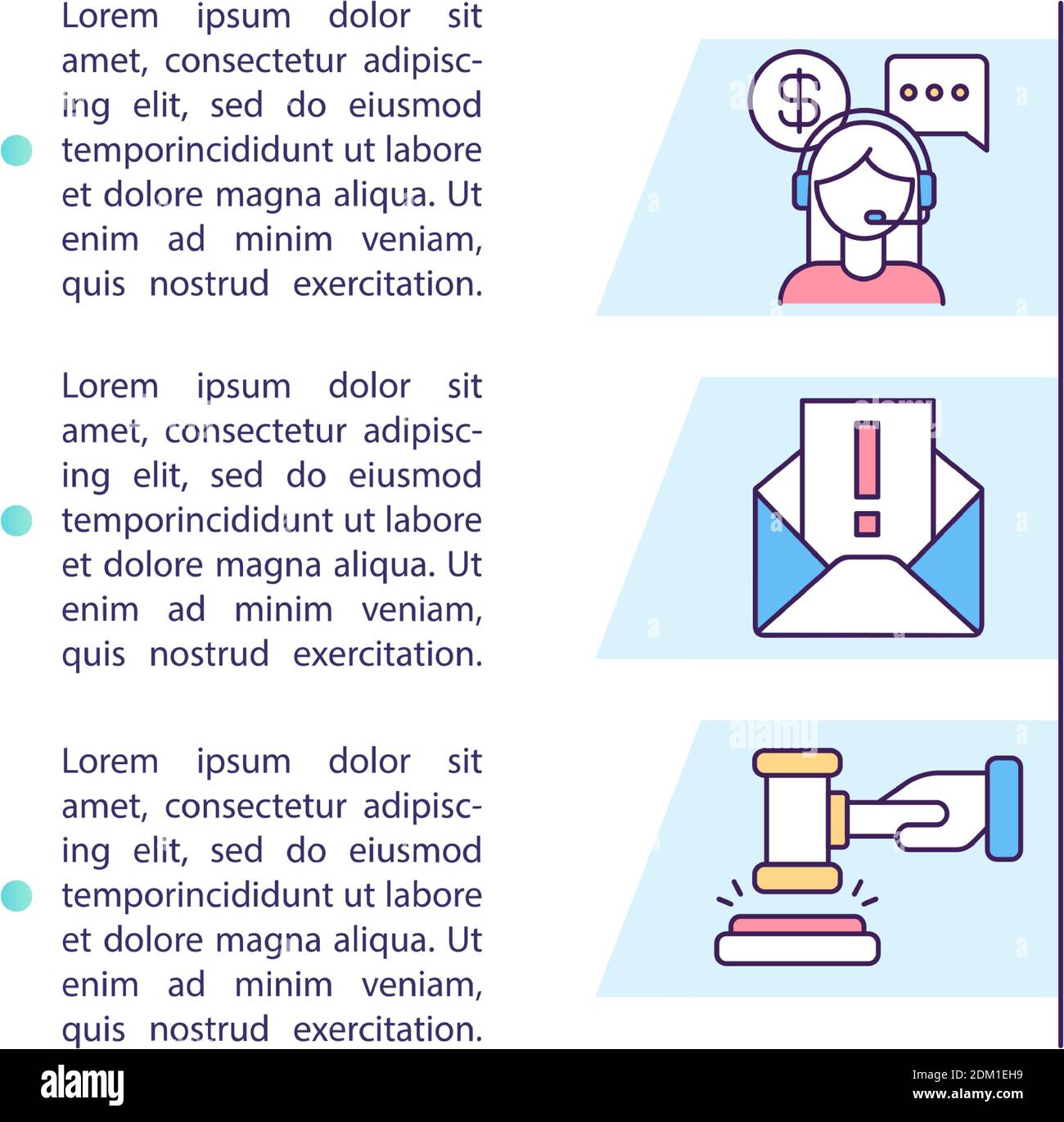 Debt collectors rights concept icon with text Stock Vector Image & Art