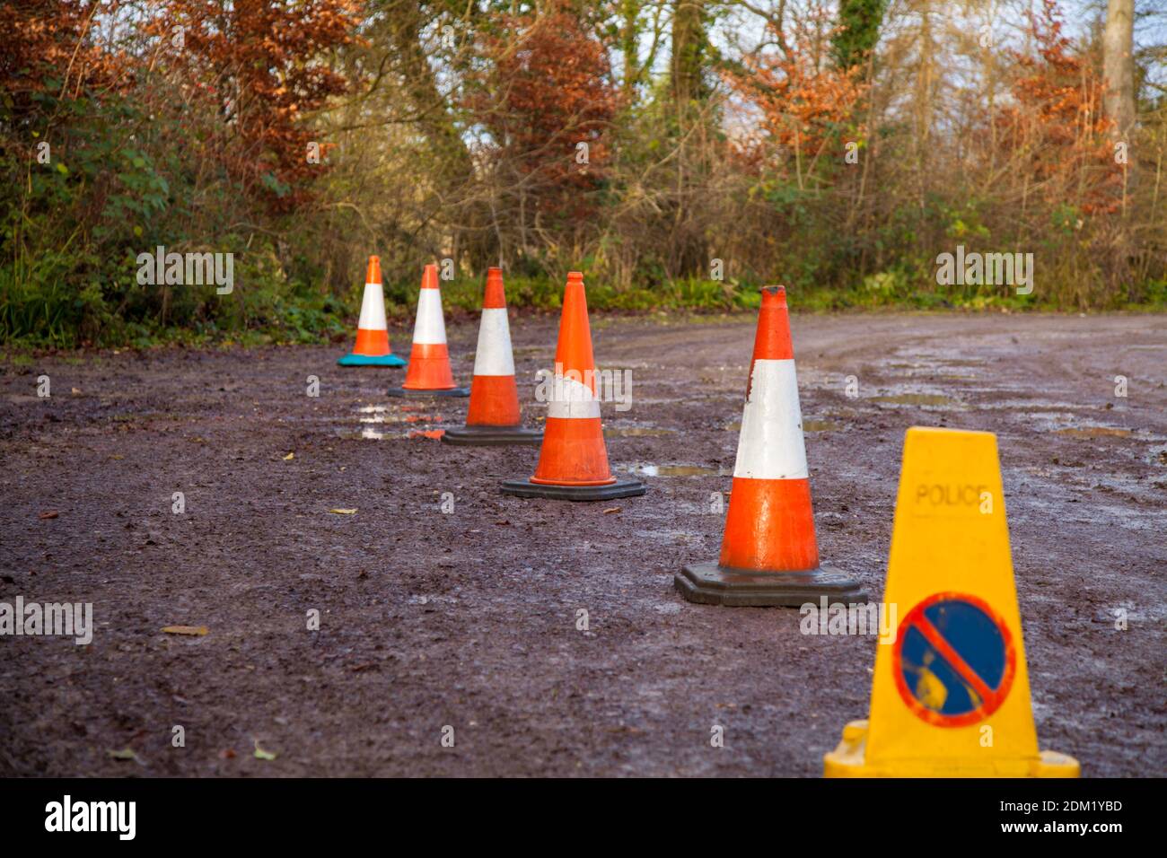 Police traffic cones hires stock photography and images Alamy