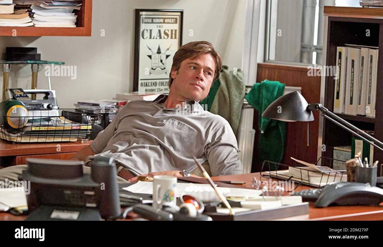 MONEYBALL 2011 Sony Pictures Releasing film with Brad Pitt Stock Photo