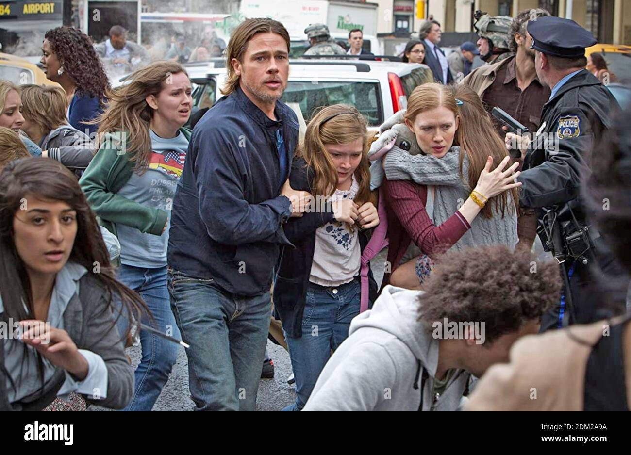 WORLD WAR Z   2013 Paramount Pictures film with Brad Pitt Stock Photo