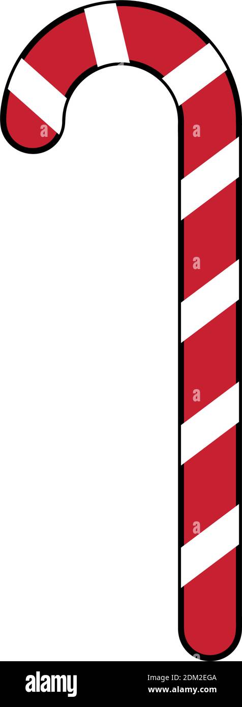 Isolated christmas candy icon. Candy stick. Vector illustration Stock ...