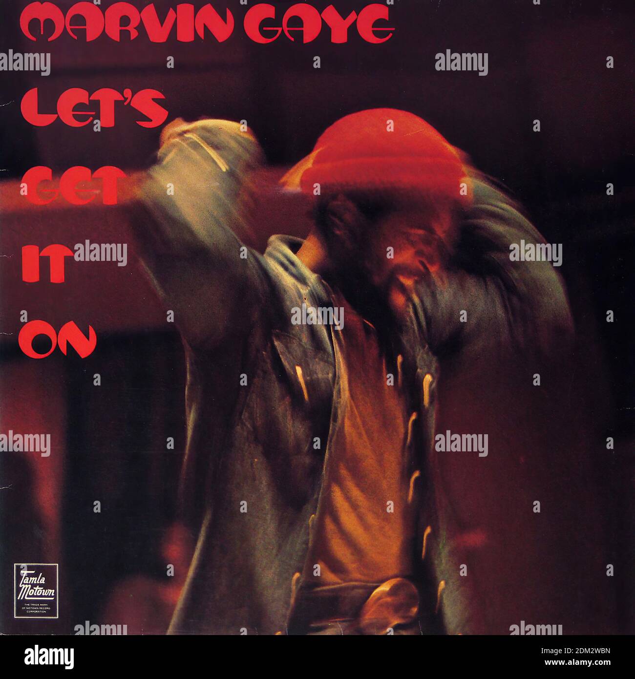 marvin gaye 10 - Vintage Vinyl Record Cover Stock Photo