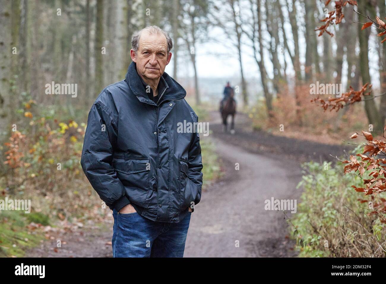 Hamburg, Germany. 11th Dec, 2020. Peter Heinrich Brix, actor, goes for a walk in the Klövensteen forest during a photo shoot. Credit: Georg Wendt/dpa/Alamy Live News Stock Photo