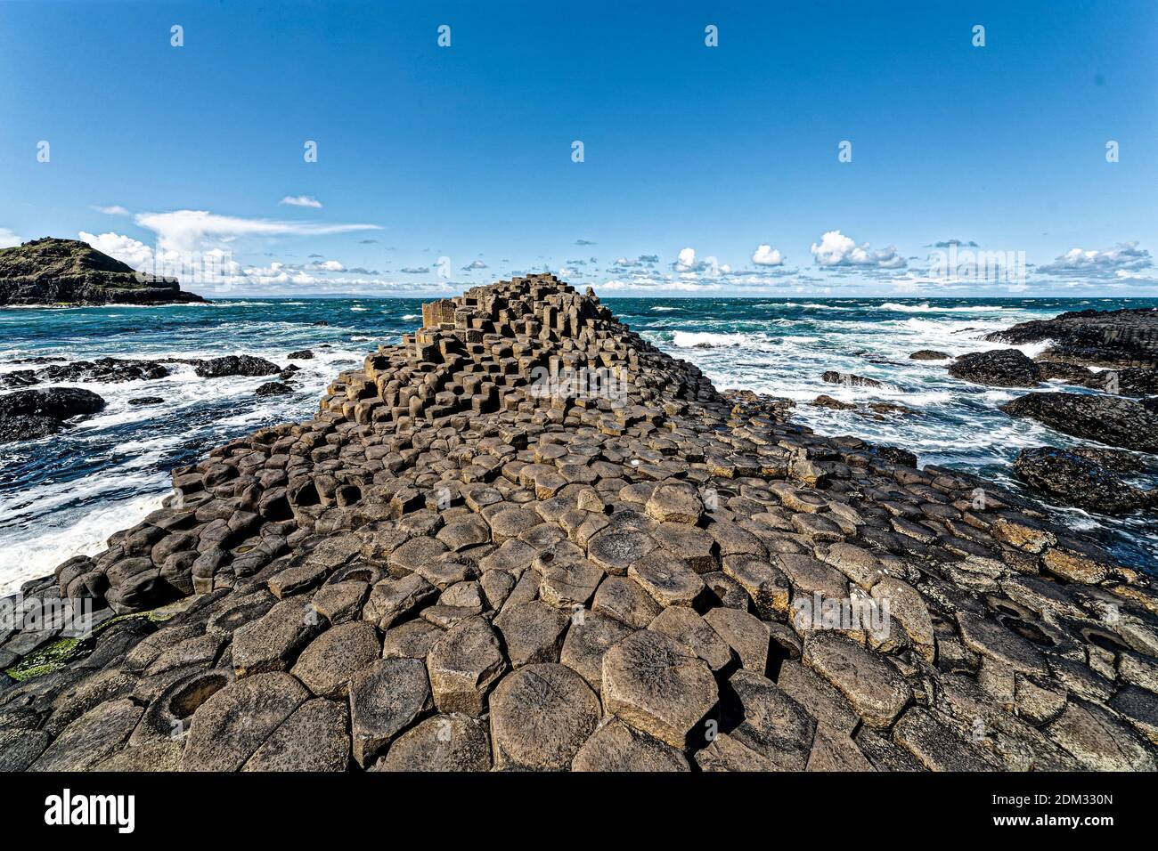 County Antrim, Northern Ireland, UK. 29th Apr, 2016. Hexagonal rock ...