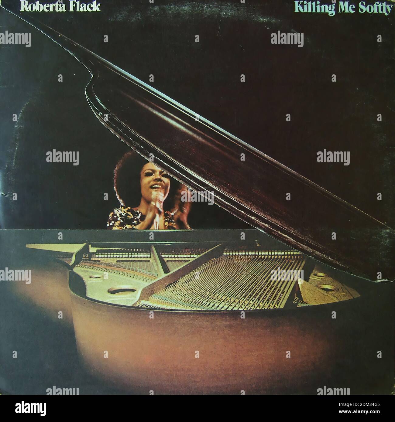 Roberta Flack - Killing Me Softly - Vintage vinyl album cover Stock