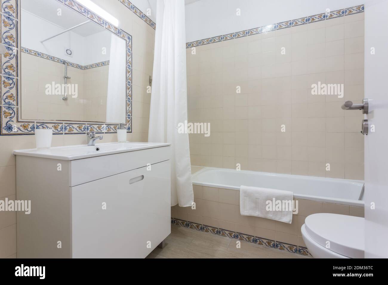 Modern stylish bathroom in the house, hotel. Conceptual photo. Stock Photo