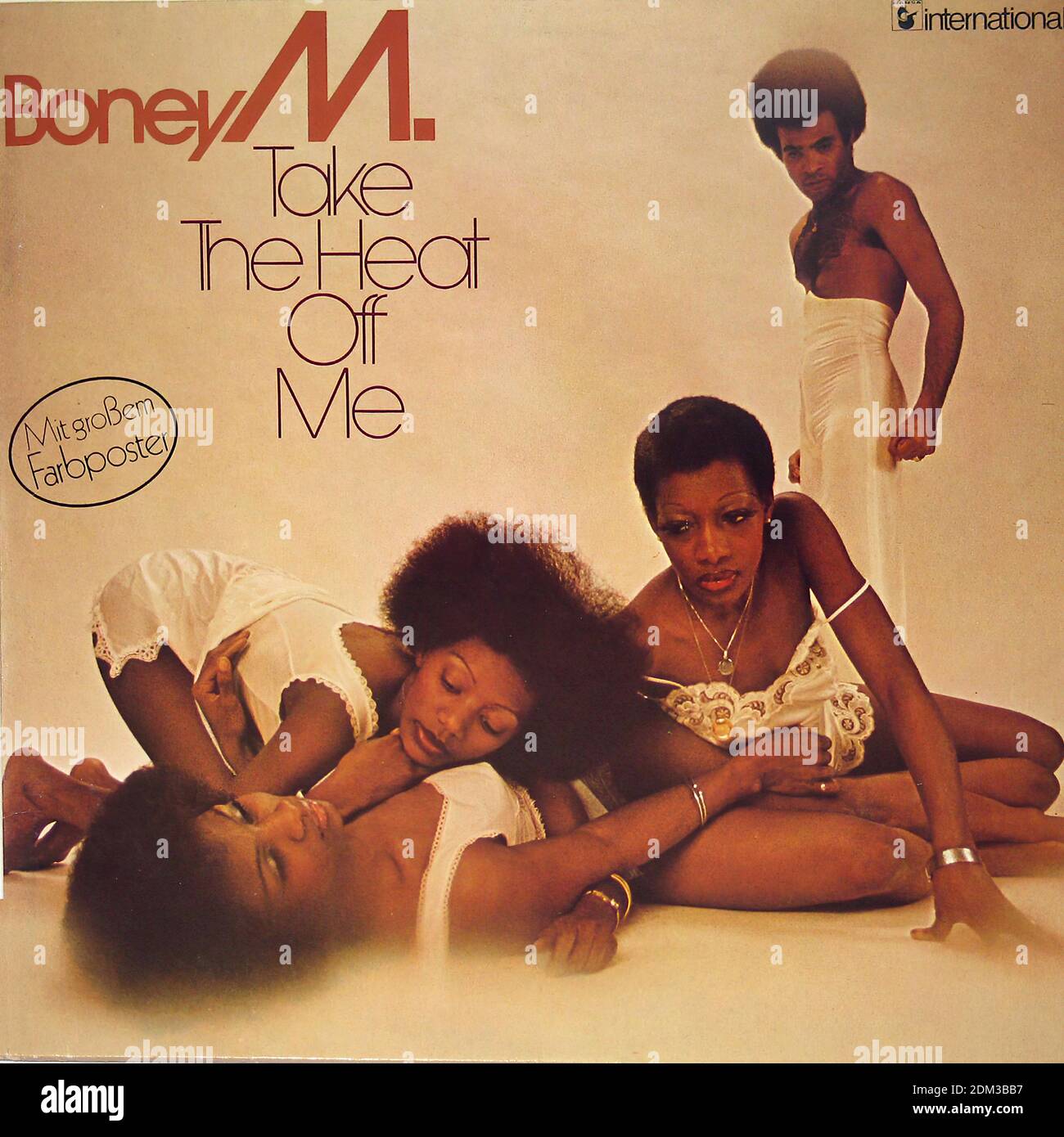 Boney M Take The Heat Off Me + Poster - Vintage Vinyl Record Cover Stock  Photo - Alamy
