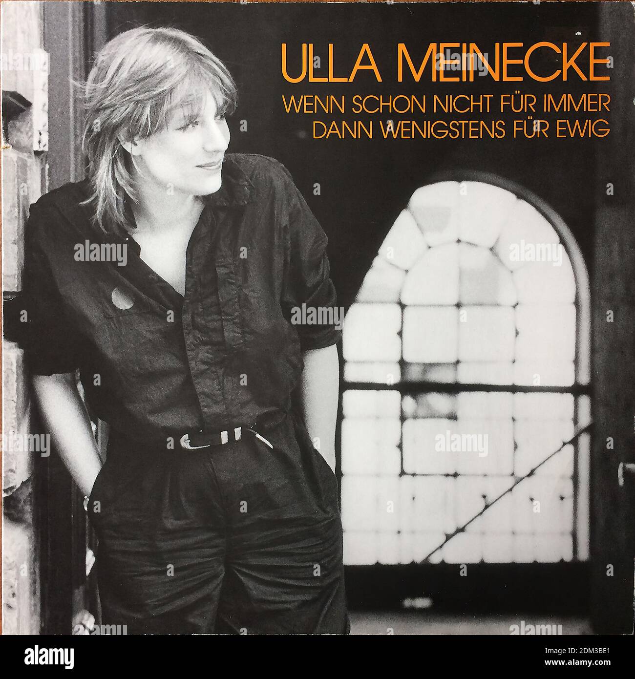 Ulla Meinecke - Wenn Schon Nicht Fur Immer Dann Wenigstens Fur Ewig  - Vintage vinyl album cover Stock Photo