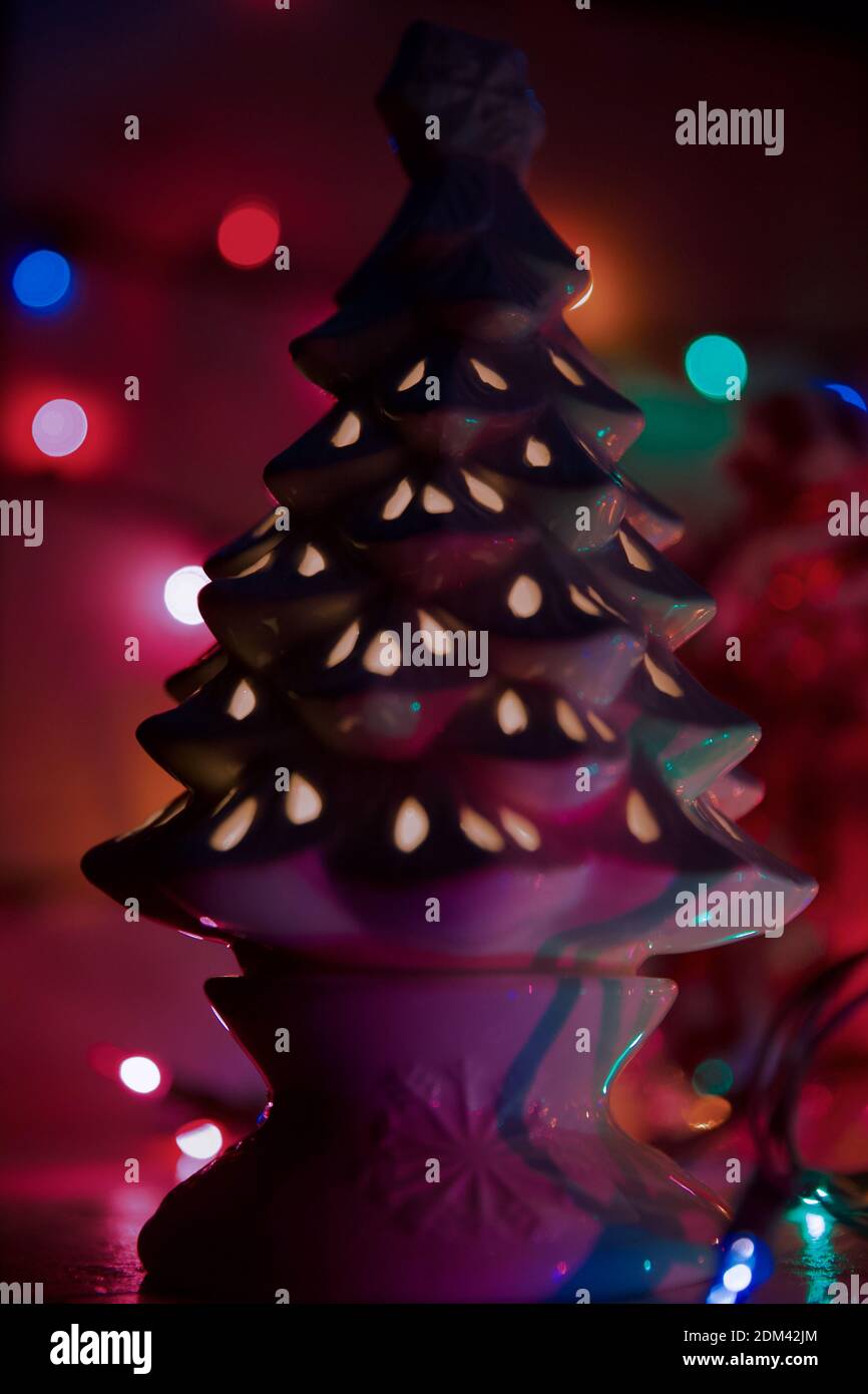 Holiday bokeh lights Stock Photo