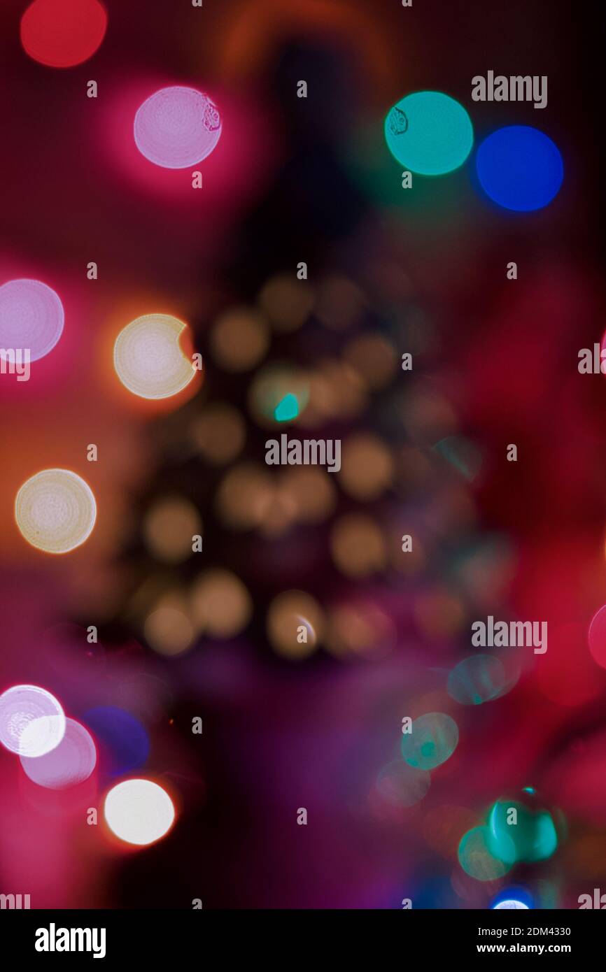 Holiday bokeh lights Stock Photo