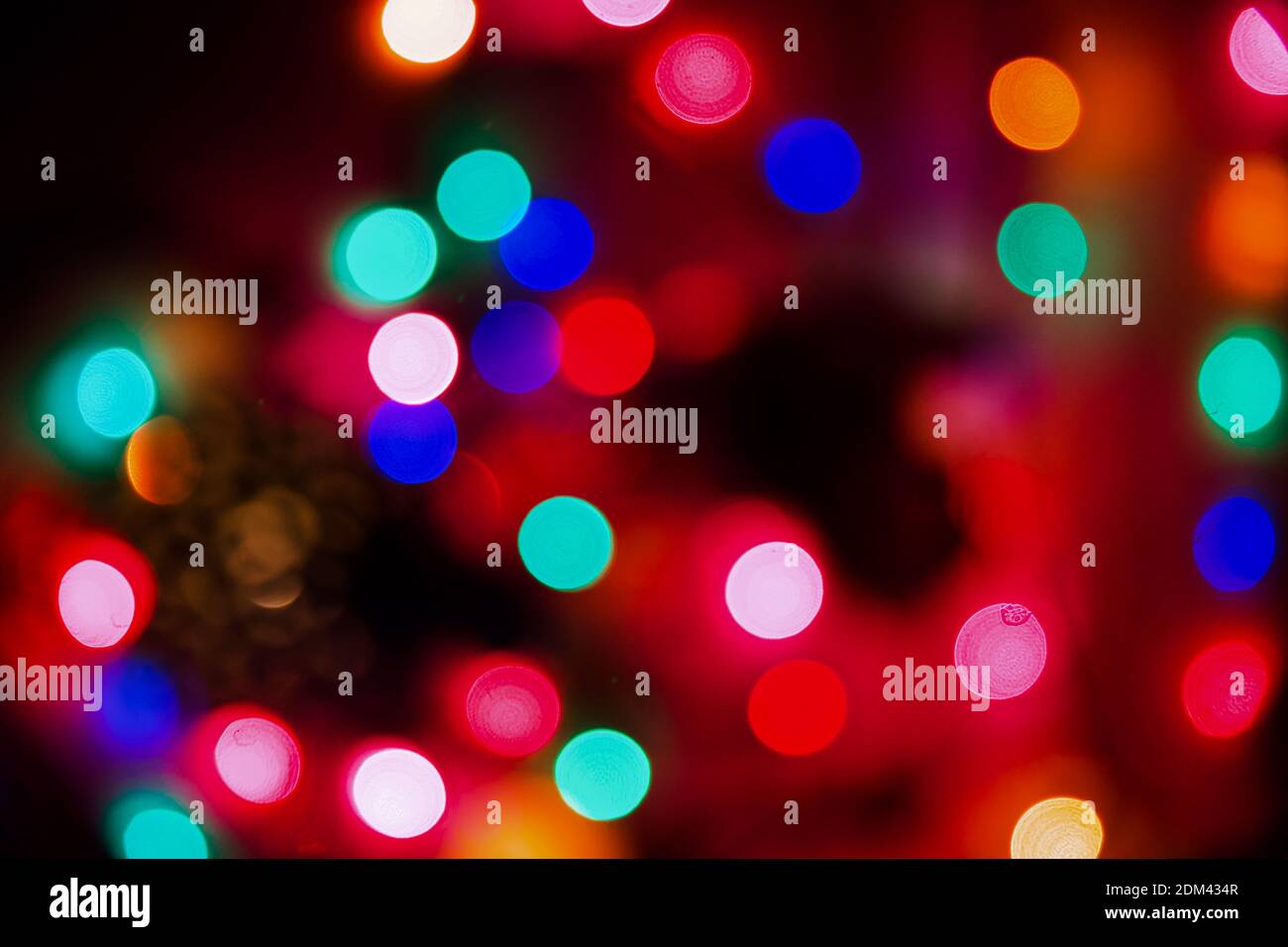 Holiday bokeh lights Stock Photo