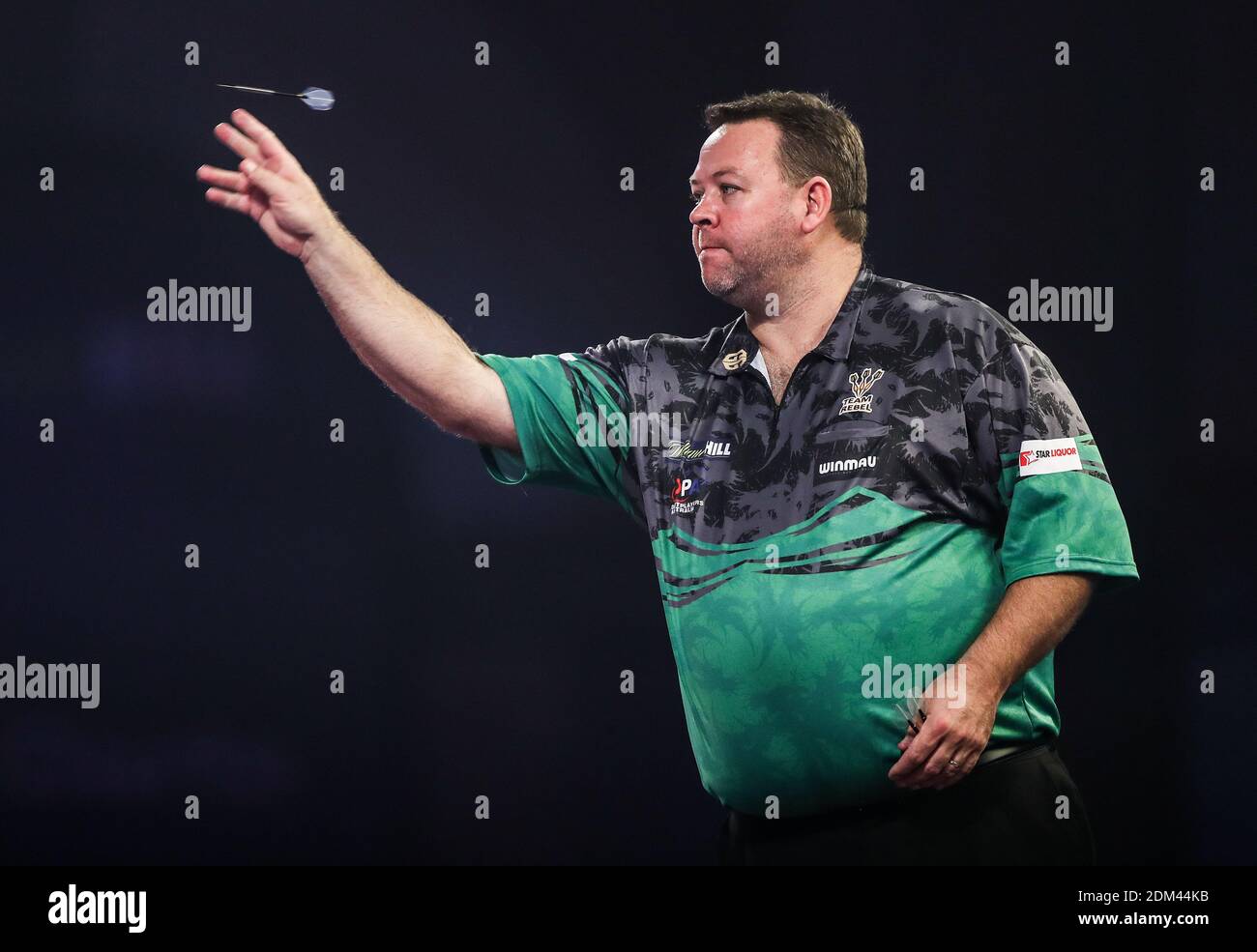 Gordon Mathers in action during day two of the William Hill World Darts  Championship at Alexandra Palace, London Stock Photo - Alamy