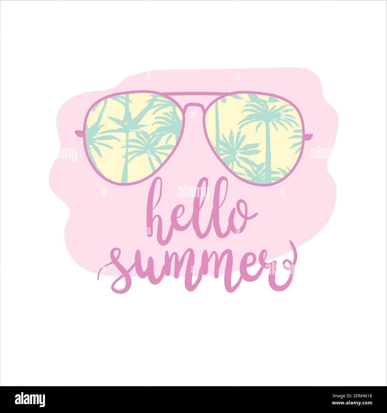 hello summer card design. vector illustration Stock Vector