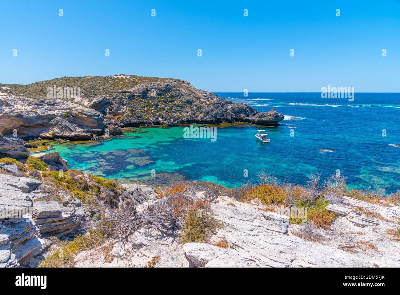 Fish hook bay at Rottnest island in Australia Stock Photo - Alamy