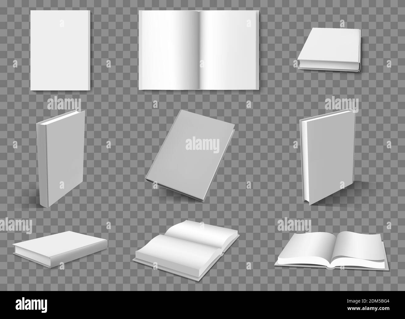 Open empty book template realistic cartoon vector illustration Stock Vector  Image & Art - Alamy