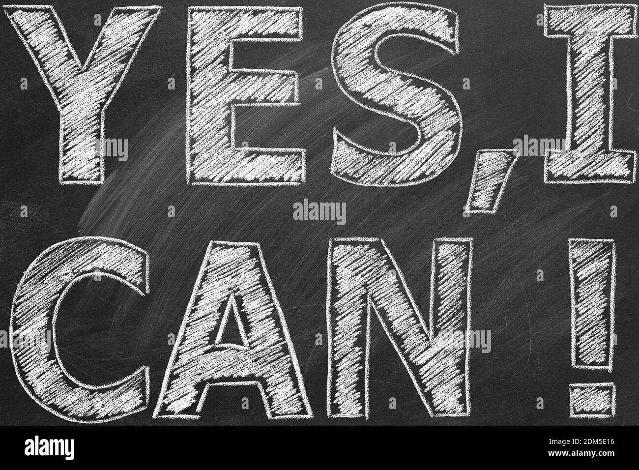 Yes, I Can. Inspirational motivational quote Stock Photo Alamy