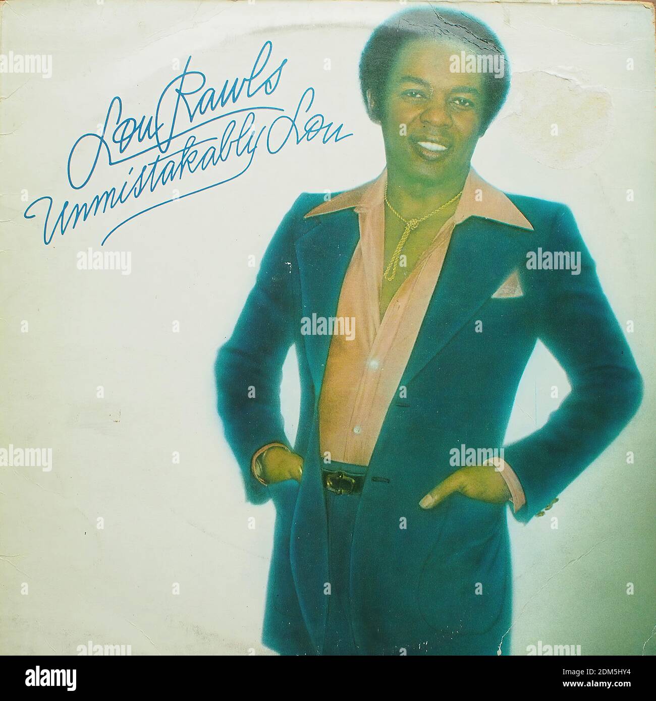 Lou Rawls - Unmistakably Lou  - Vintage vinyl album cover Stock Photo
