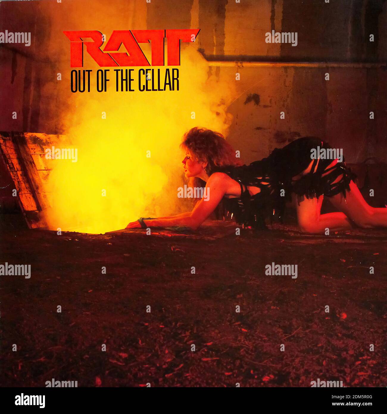 RATT OUT OF THE CELLAR 12 LP - Vintage Vinyl Record Cover Stock
