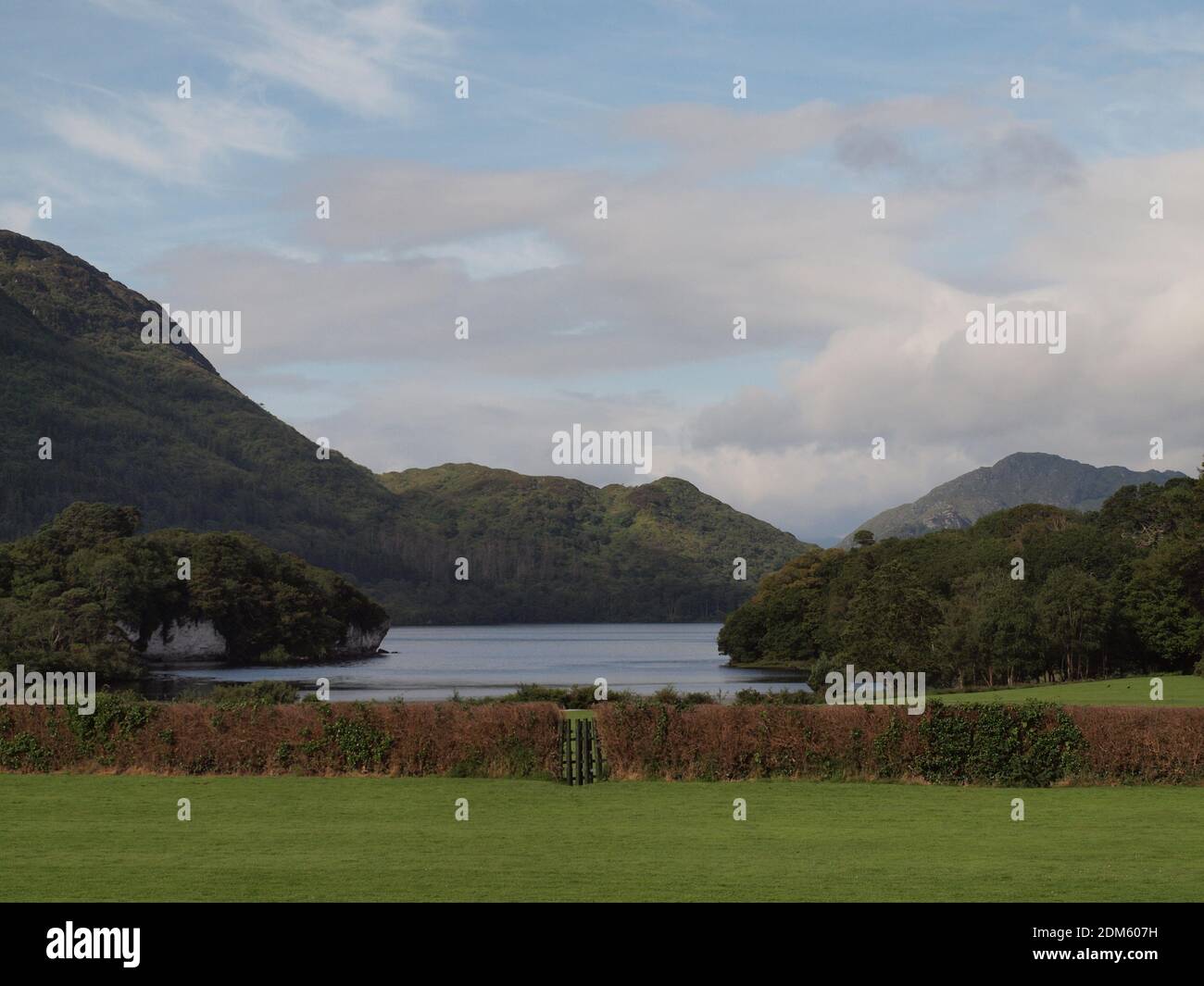 Killarney National Park in County Kerry, Ireland covers over 25,000 acres and has lakes, mountains and trails. Stock Photo