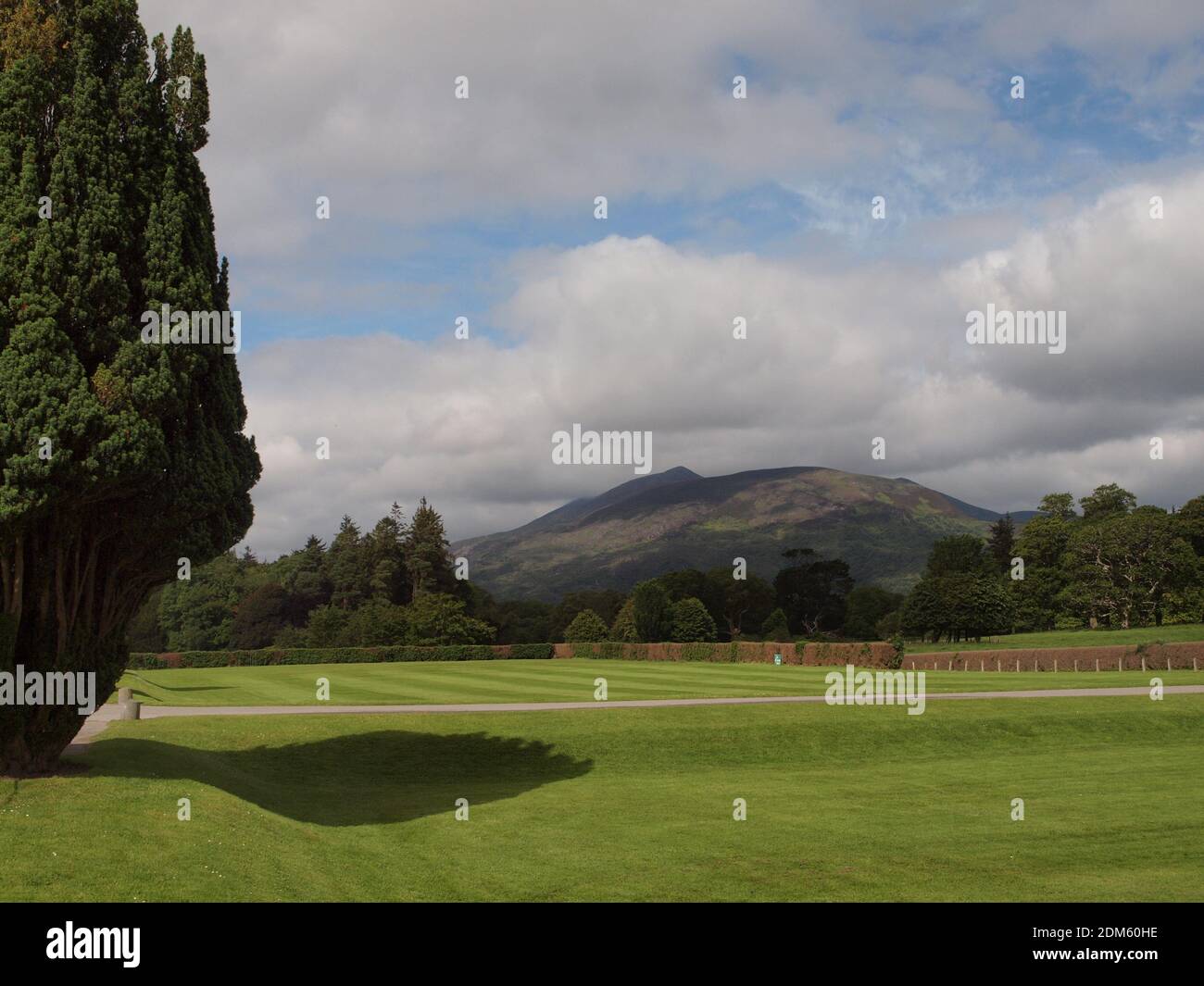 Killarney National Park in County Kerry, Ireland covers over 25,000 acres and has lakes, mountains and trails. Stock Photo