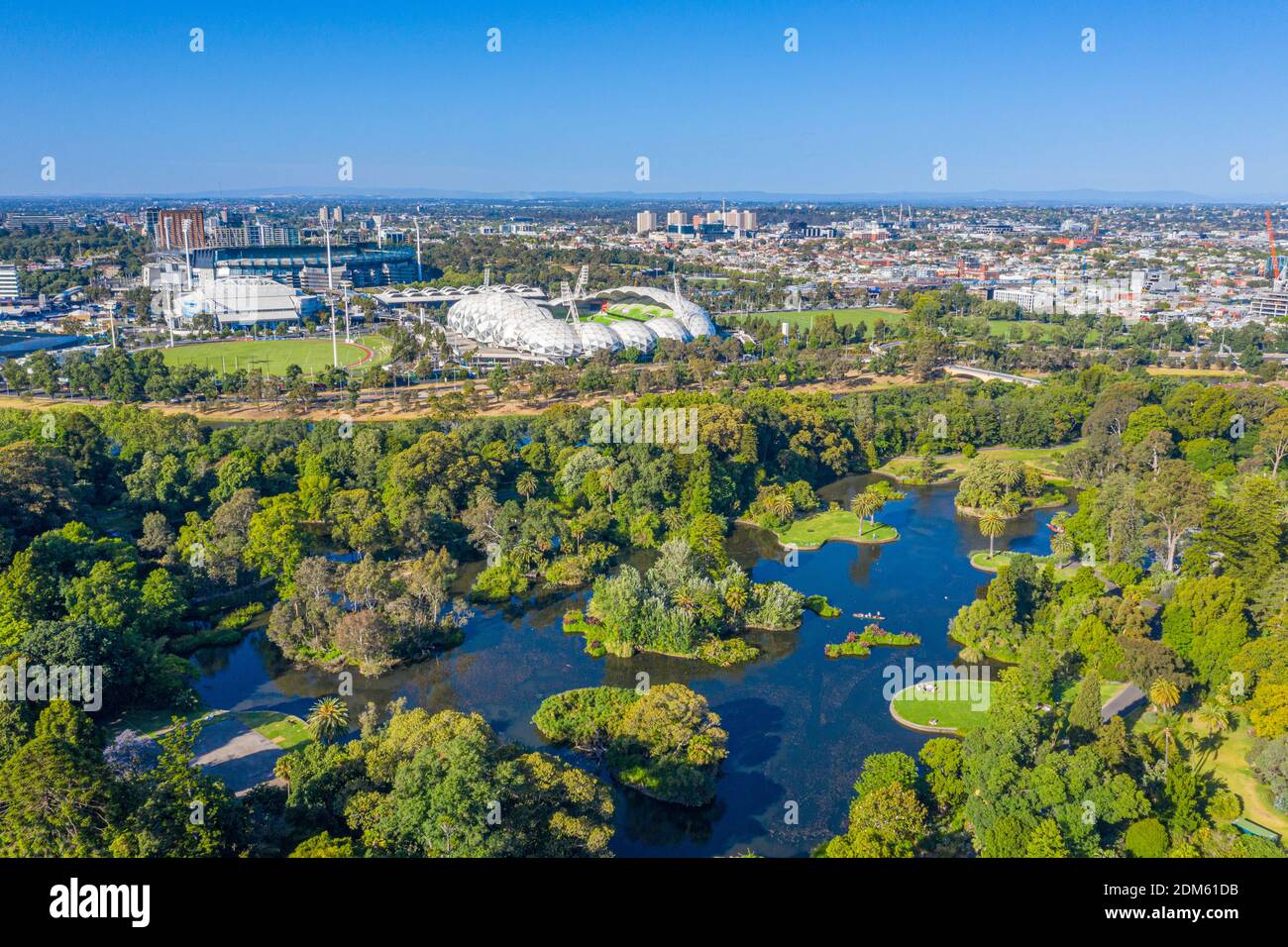 Aerial view of sport stadiums in Melbourne, Australia Stock Photo - Alamy
