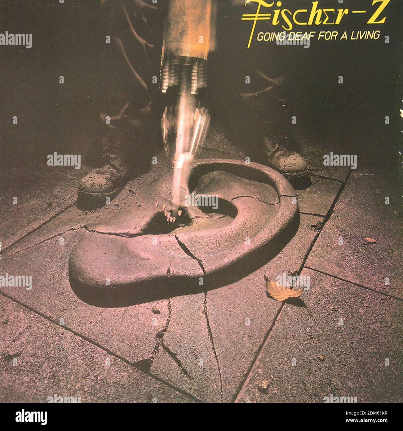 FISCHER Z GOING DEAF FOR A LIVING - Vintage Vinyl Record Cover Stock Photo  - Alamy