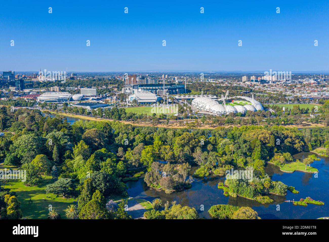 Aerial view of sport stadiums in Melbourne, Australia Stock Photo - Alamy