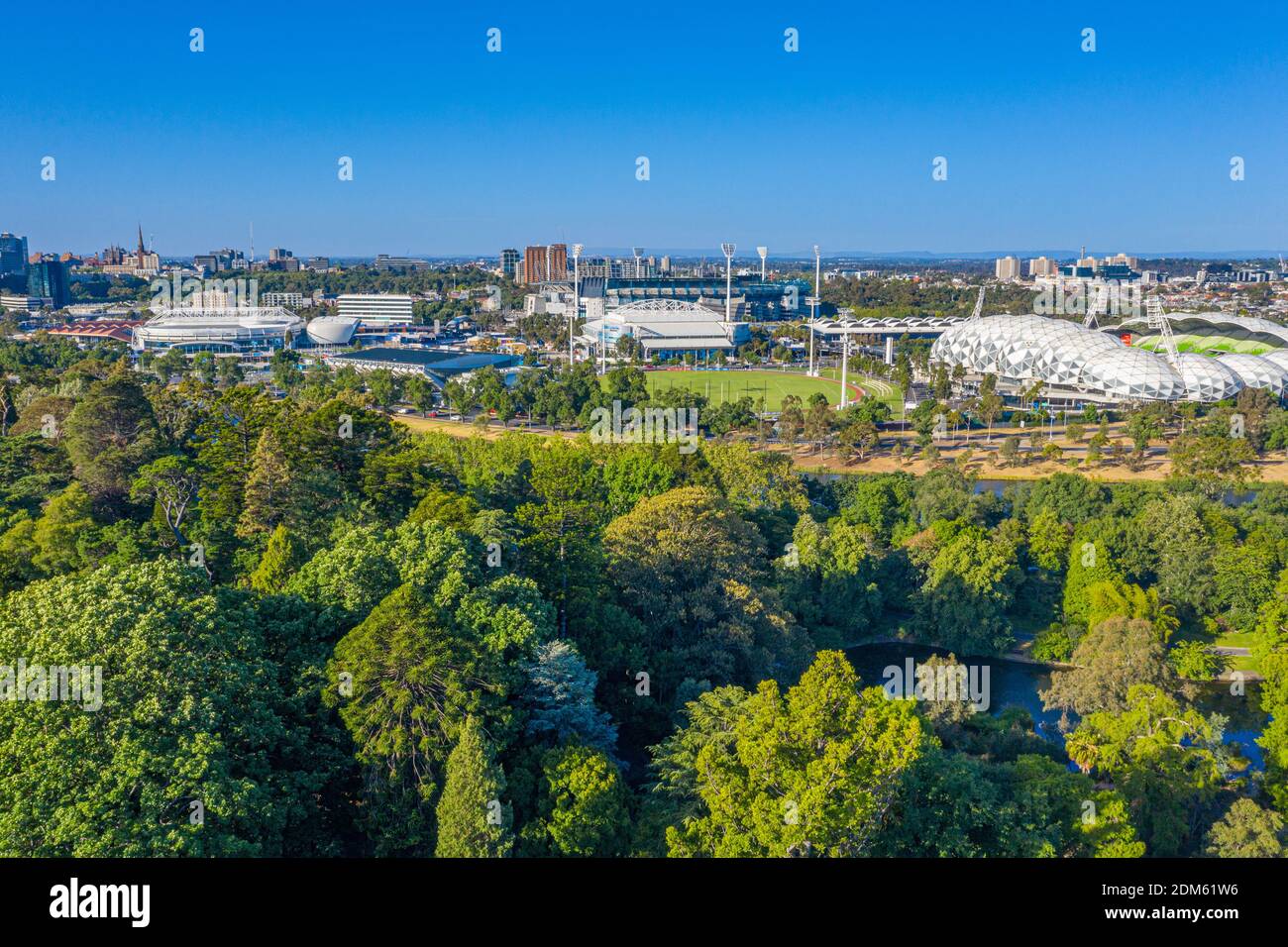 Aerial view of sport stadiums in Melbourne, Australia Stock Photo - Alamy