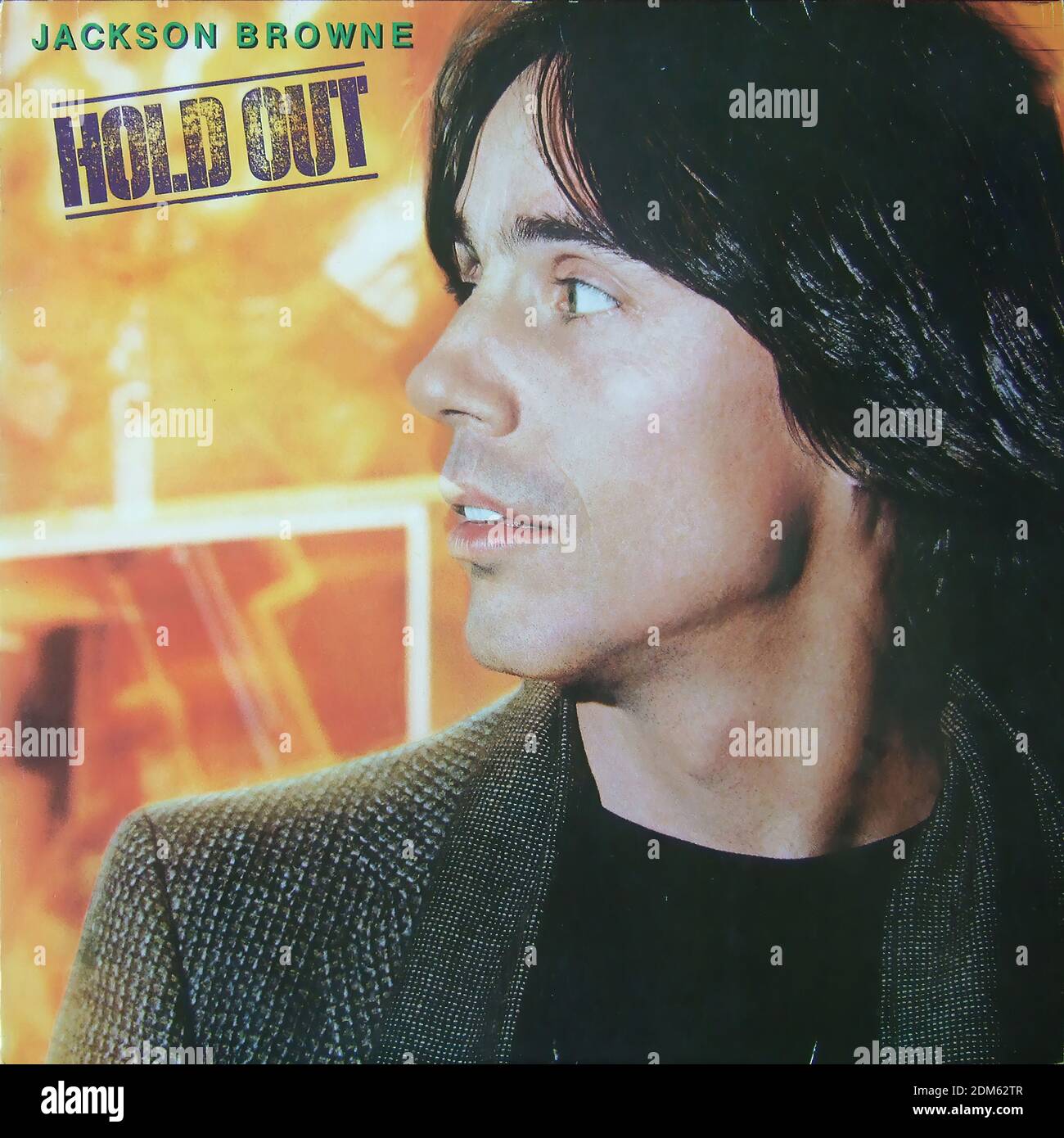 Jackson Browne Hold Out Vintage vinyl album cover Stock Photo Alamy