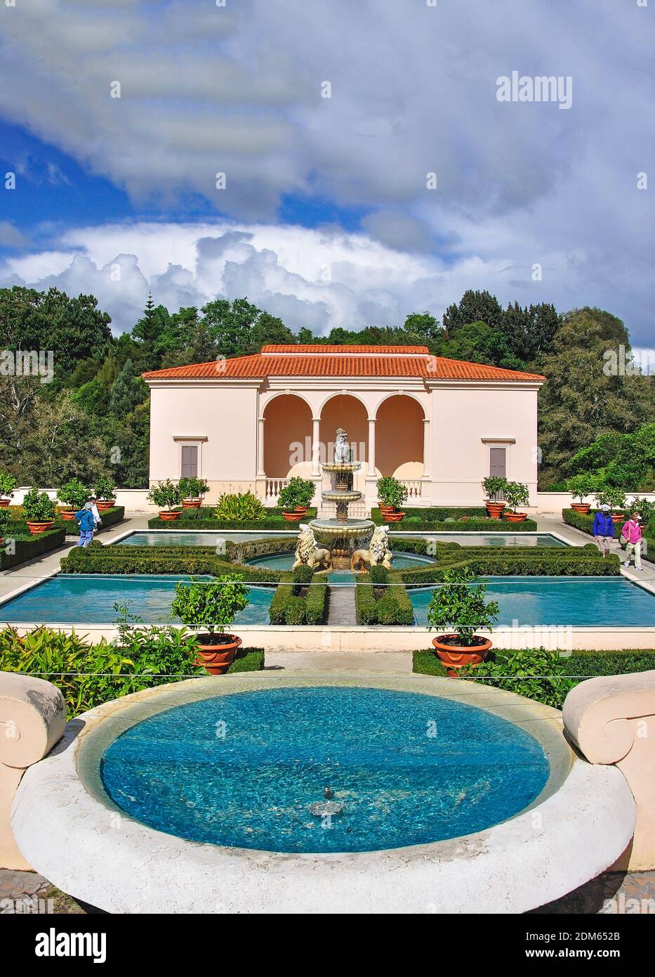 Italian Renaissance Garden, Hamilton Gardens, Hamilton, Waikato Region, North Island, New Zealand Stock Photo
