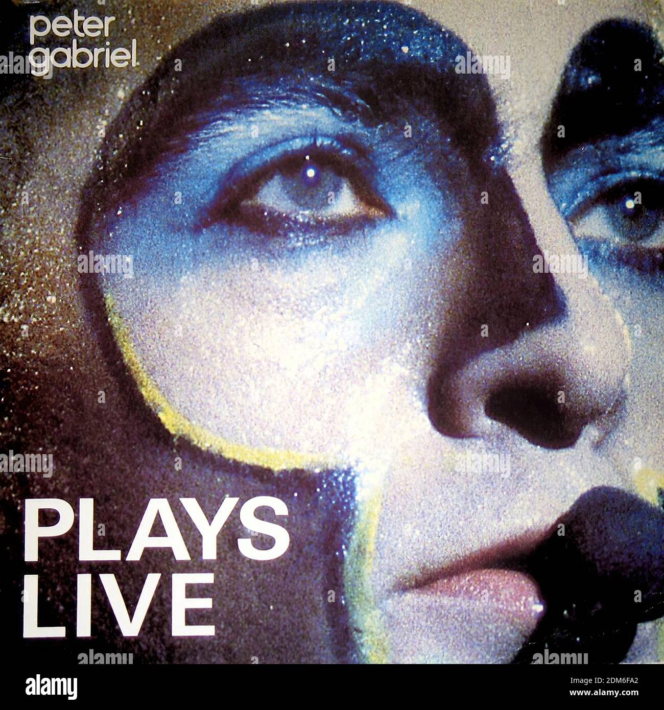Peter Gabriel - Plays Live - Vintage vinyl album cover Stock