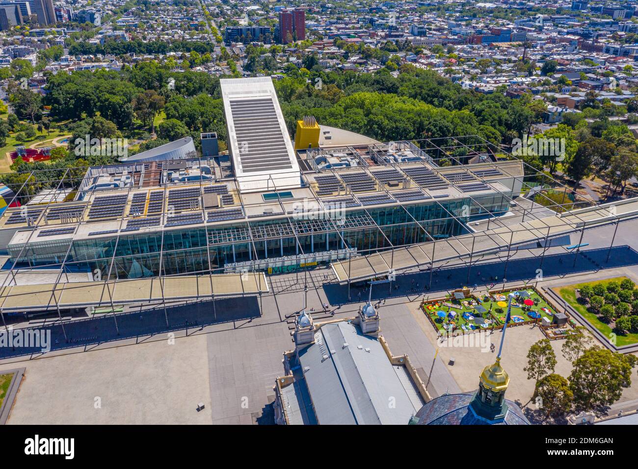 Aerial view of Melbourne museum, Australia Stock Photo Alamy