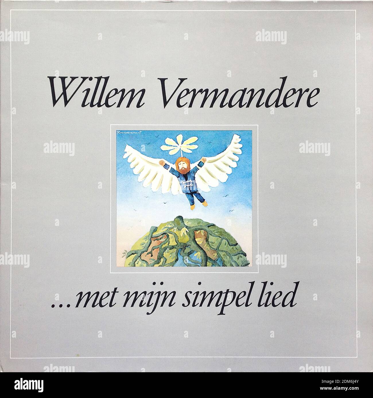 Willem Vermandere - ...met mijn simpel lied  - Vintage vinyl album cover Stock Photo