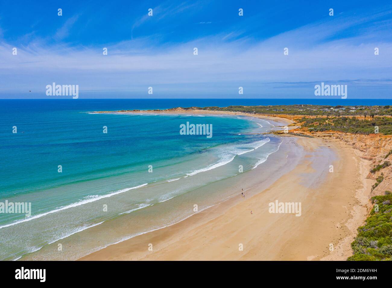 Aerial view of a beach at Anglesea in Australia Stock Photo - Alamy