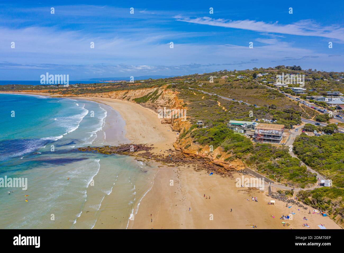 Aerial view of a beach at Anglesea in Australia Stock Photo Alamy