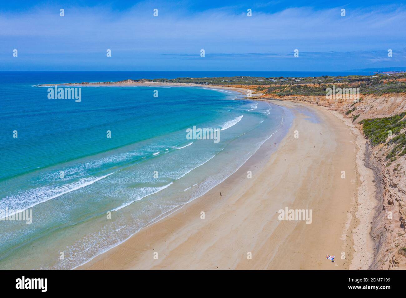 Aerial view of a beach at Anglesea in Australia Stock Photo - Alamy