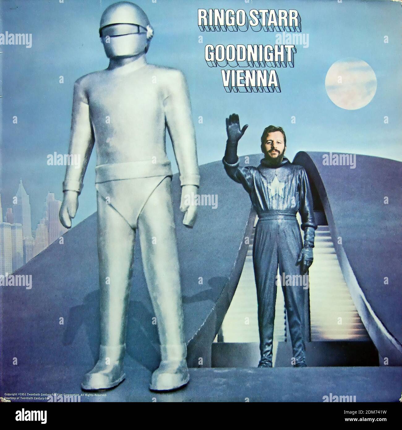 Ringo Starr - Goodnight Vienna - Vintage vinyl album cover Stock