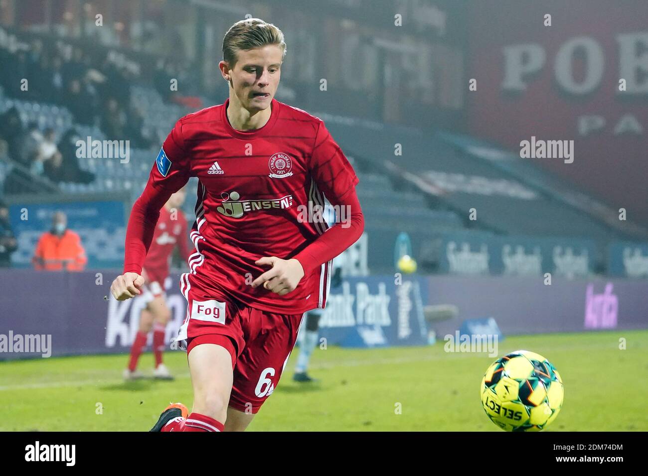 Haderslev, Denmark. 16th Dec, 2020. Frederik Winther (6) of Lyngby Boldklub seen during the Danish Sydbank Cup match between Soenderjyske and Lyngby Boldklub at Sydbank Park in Haderslev. (Photo Credit: Gonzales Photo/Alamy Live News Stock Photo