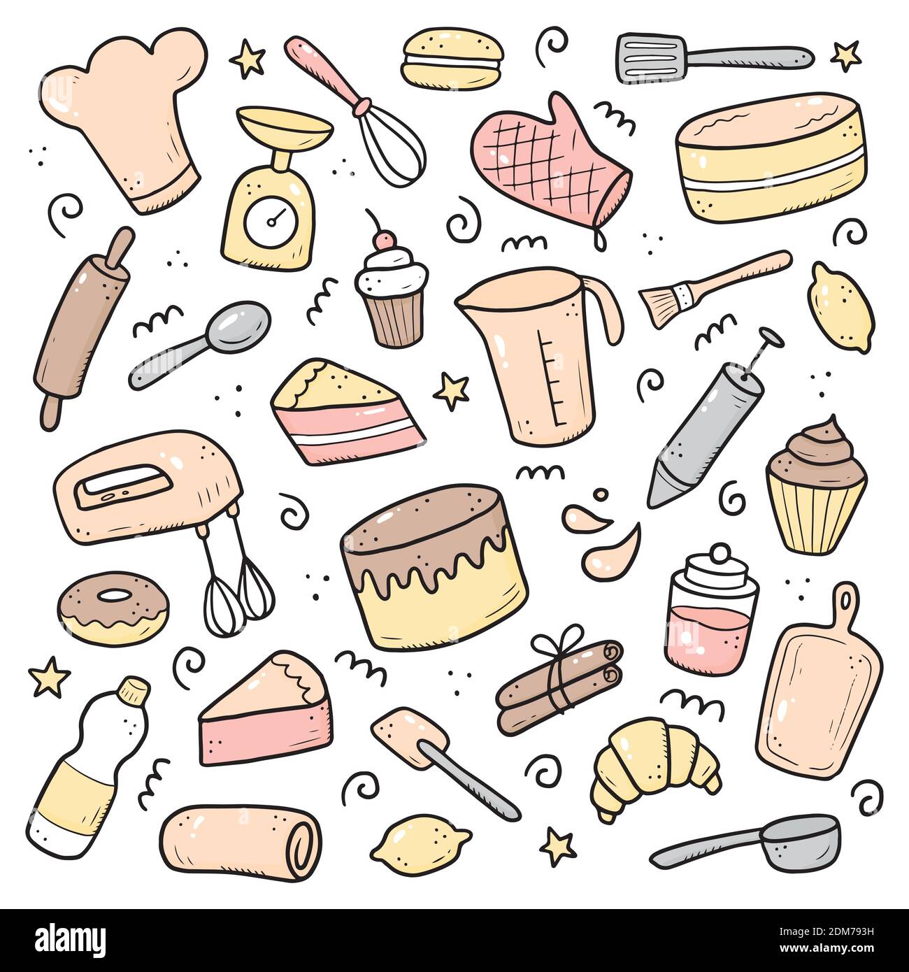 Baking Bakery & Pastry Brush Cooking Graphic by Musbila · Creative Fabrica