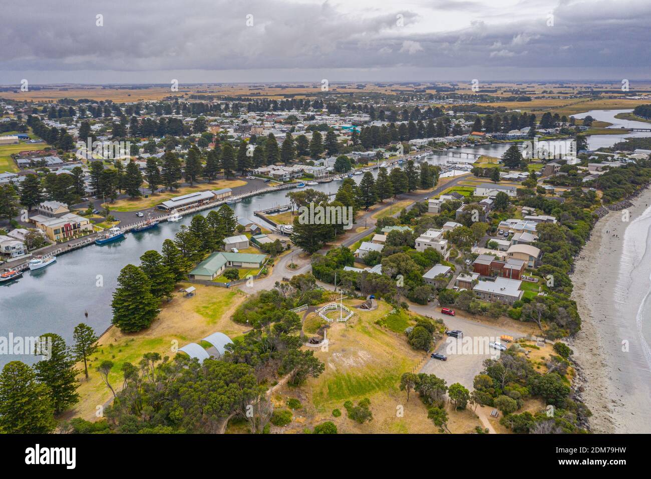 Battery hill at Port Fairy, Australia Stock Photo Alamy