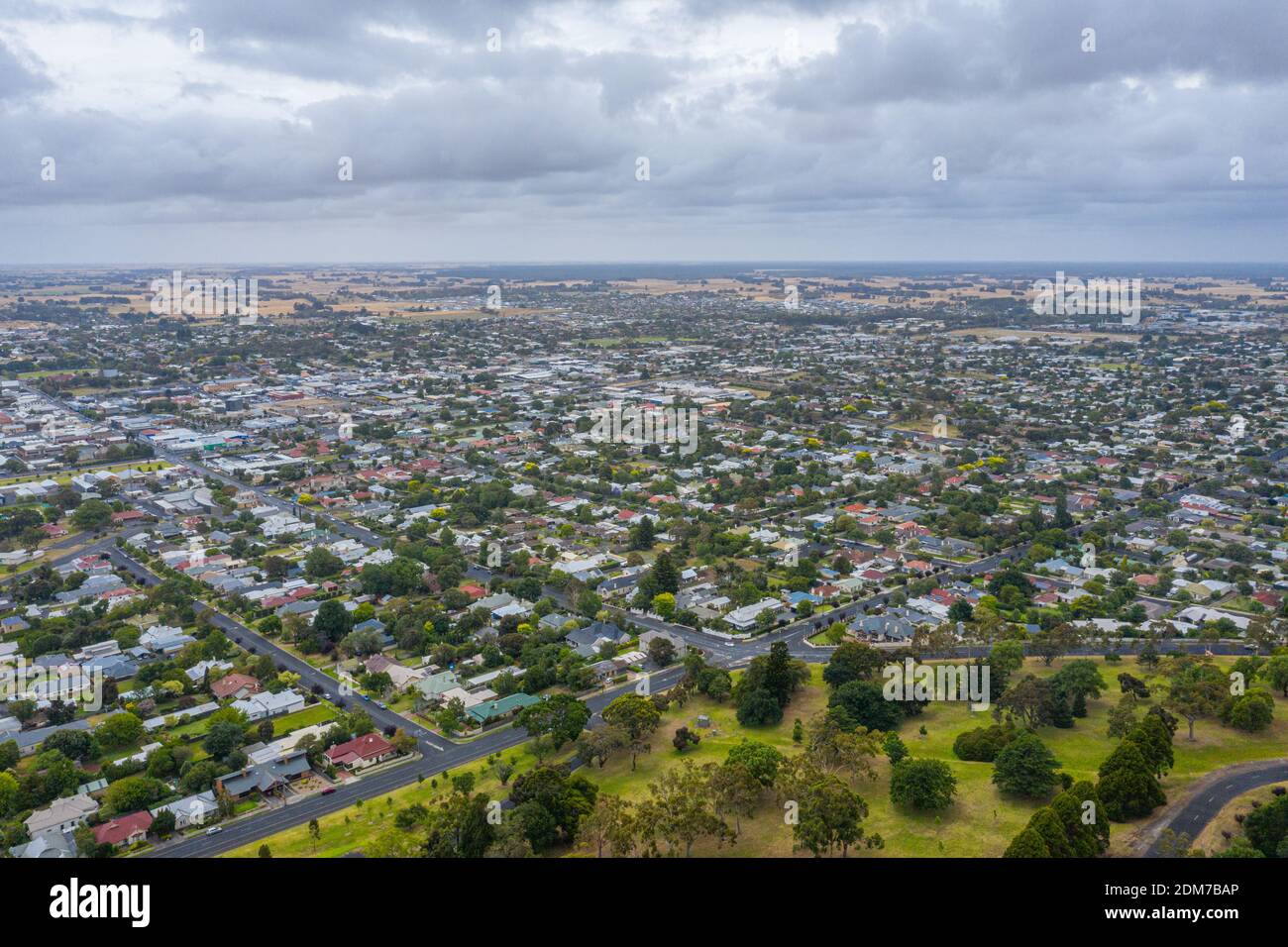 Aerial view of Mount Gambier in Australia Stock Photo Alamy