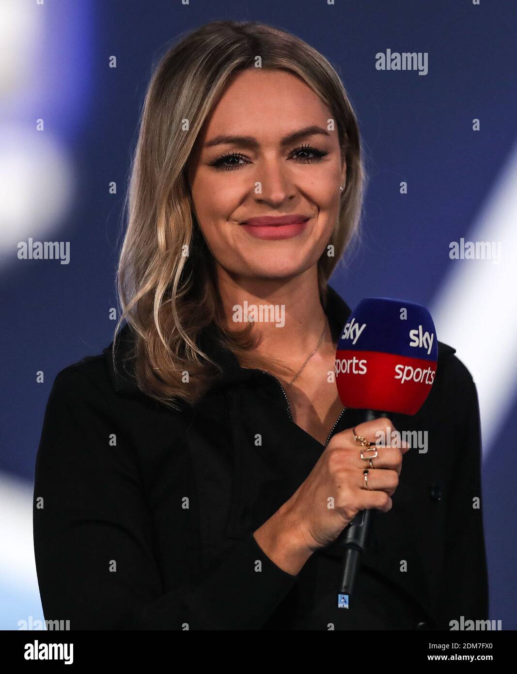 Sky Sports presenter Laura Woods on set during day two of the William