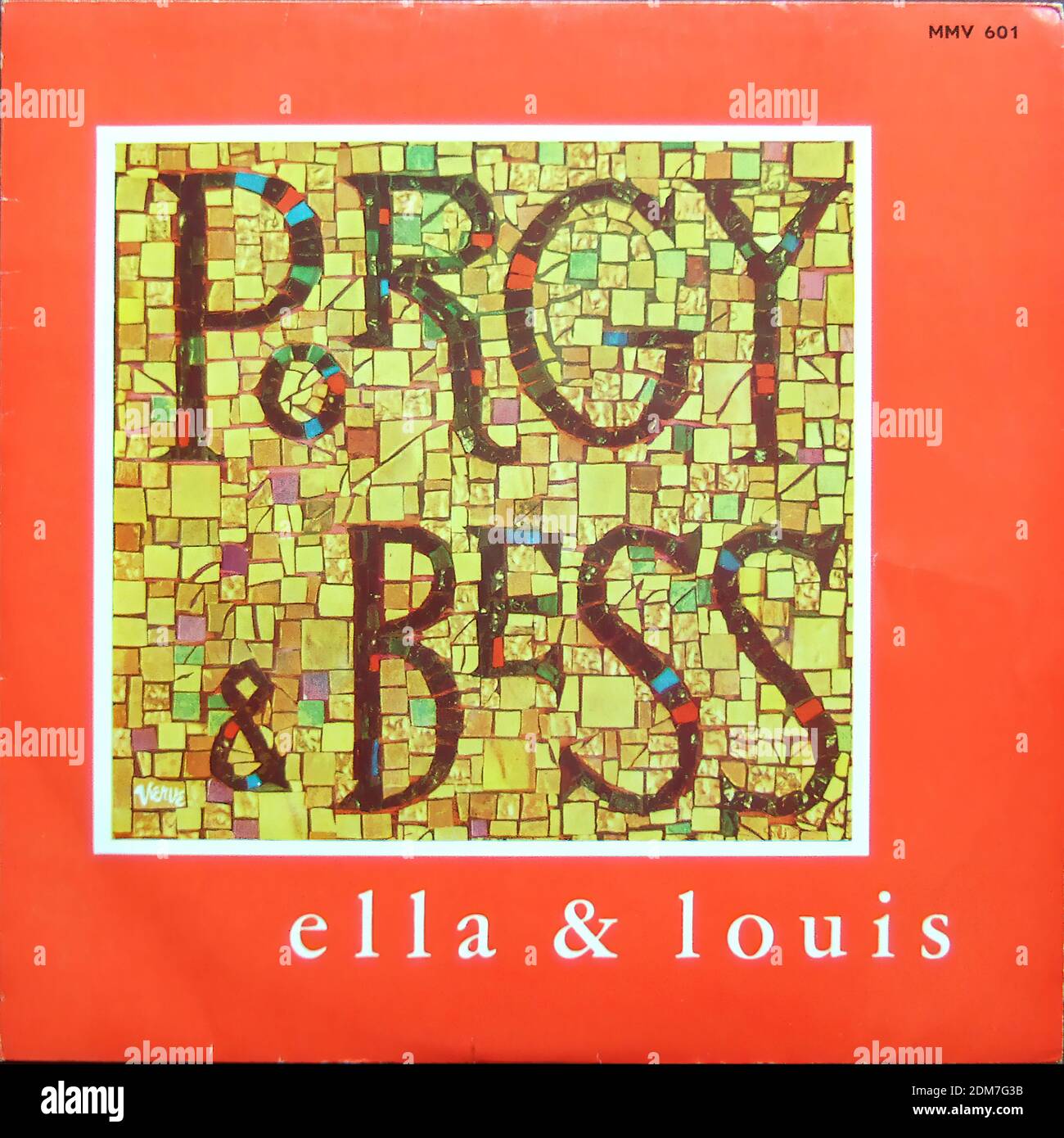 Gershwin - Porgy & Bess - Ella Fitzgerald & Louis Armstrong, MMV 601, 7 inch EP single 01 - Vintage vinyl album cover Stock Photo