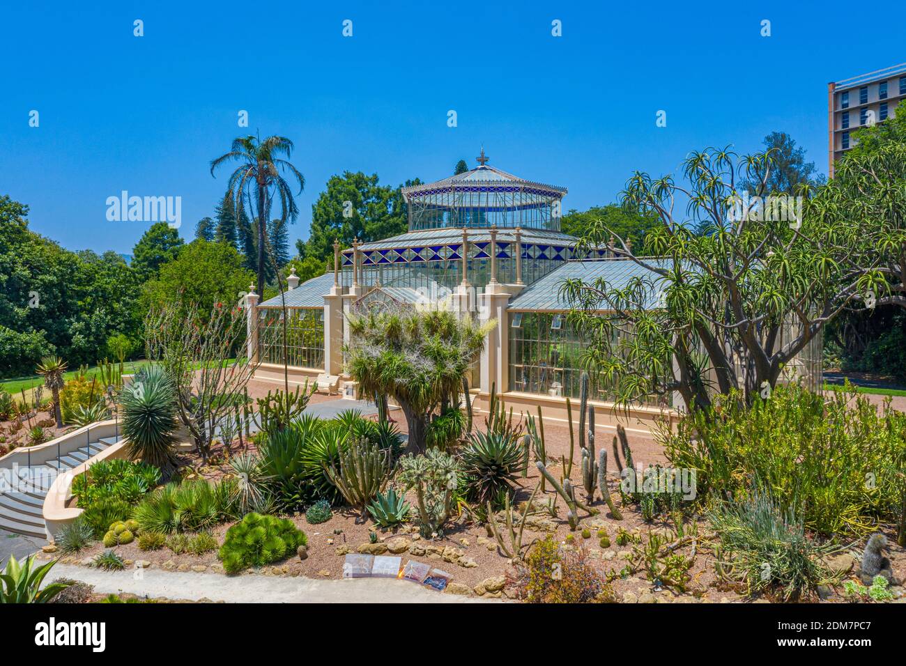 Palm house at botanic garden in adelaide, Australia Stock Photo