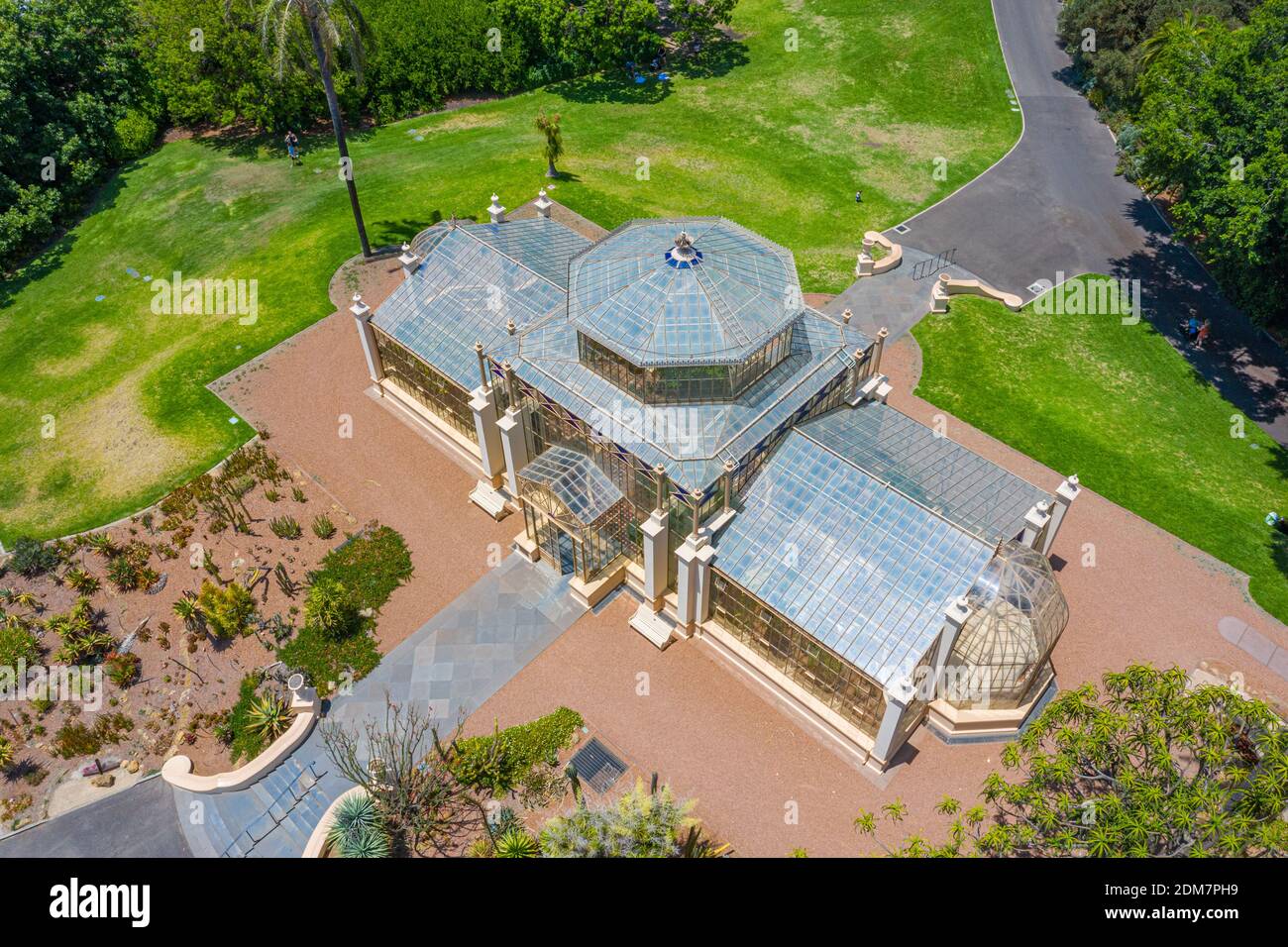 Palm house at botanic garden in adelaide, Australia Stock Photo